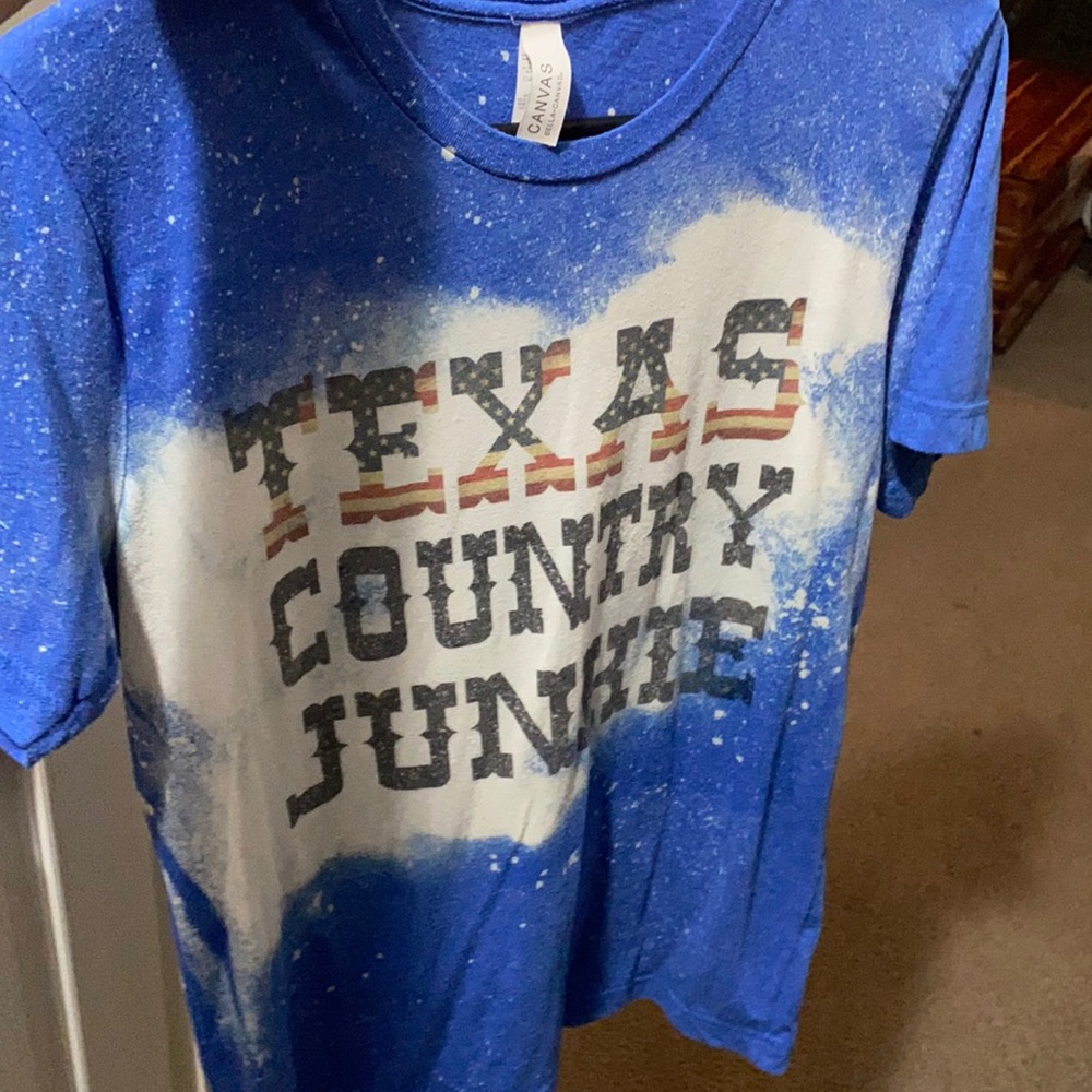 Texas country junkie bleached tee